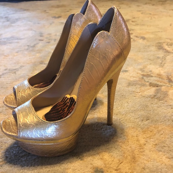 Bebe platform peep toe heels - Picture 8 of 8